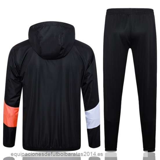 Nuevo Conjunto Completo Rompevientos Marsella 23/24 Negro Rojo Baratas